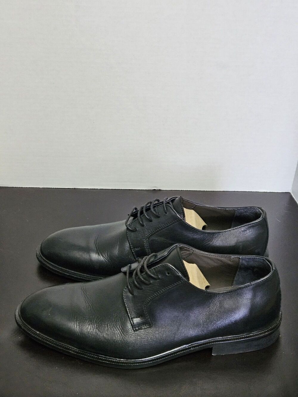 Sz 10.5 - Bruno Magli Mens Black Dress Shoes Italy Msrp $395